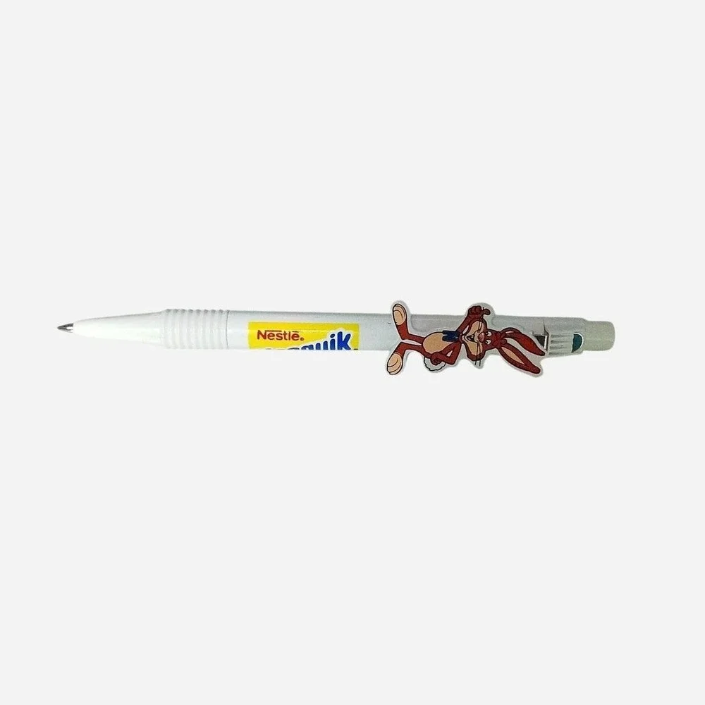 White Vintage Nestle Nesquik Bunny Advertising And Collectible Ball Point Pen